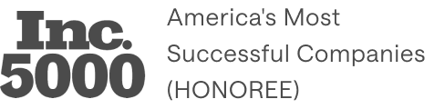 Inc. 5000 Award for America's Most Successful Companies (HONOREE) logo
