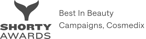 Shorty Award for Best In Beauty Campaigns, Cosmedix logo